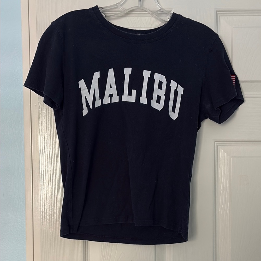 Brandy Melville Malibu navy tee shirt